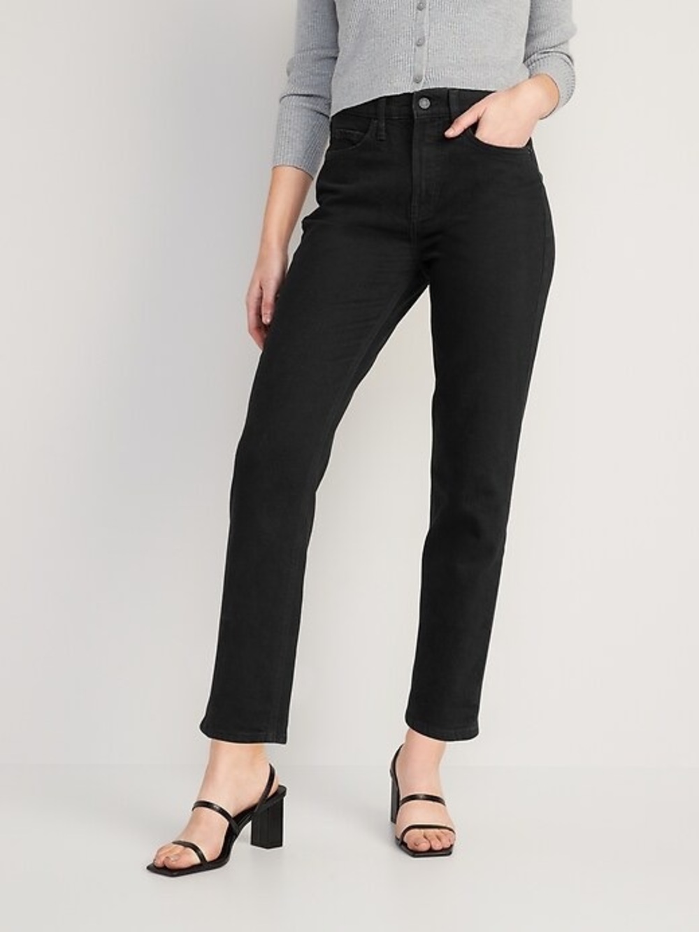 Old Navy Sky Hi Straight Extra high Black Women’s Jeans